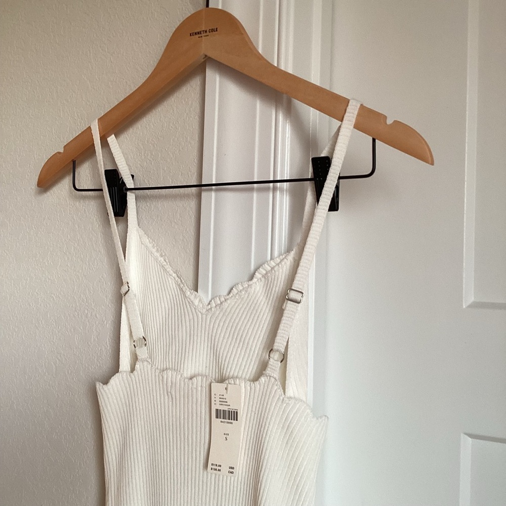 Anthropologie White Cutout Eyelet Midi Dress bride bridal wedding party sexy hot - Picture 11 of 15